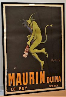 LARGE Leonetto Cappiello Maurin Quina Poster