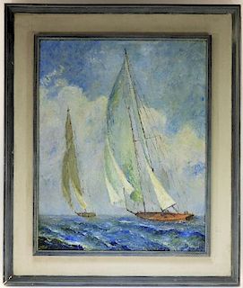 George J. Stengel Impressionist Seascape Painting