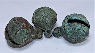 3PC Chinese Han Dynasty Archaic Bronze Bells