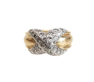 Schlumberger for Tiffany & Co 18k Gold & Diamond Ring
