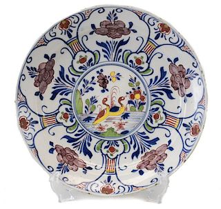 Faience Serving Bowl