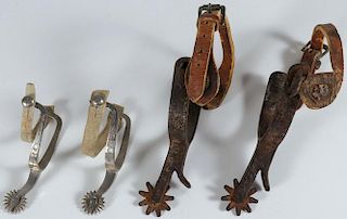 A PAIR OF SPURS, 19TH AND 20TH CENTURY