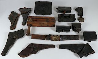 US CIVIL WAR LEATHER AND OTHER RELATED ITEMS