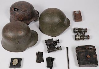 A GROUP OF SEVEN WWI/WWII ITEMS