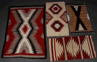 A GROUP OF EIGHT NAVAJO RUGS, 1960'S AND LATER