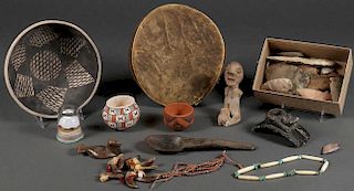 OVER TWO DOZEN NATIVE AMERICAN RELATED OBJECTS