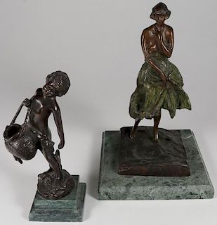 A GROUP OF THREE BRONZES