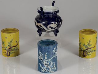 FOUR CHINESE CERAMIC VESSELS