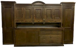 A SUBSTANTIAL SACRISTY CABINET