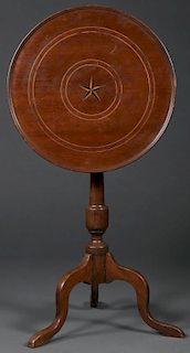 A MAHOGANY TILT STAND AND TABLE, CIRCA 1800-1900