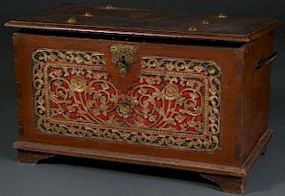AN ATTRACTIVE 19TH CENTURY TRADE CHEST