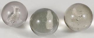 THREE SULPHIDE MARBLES