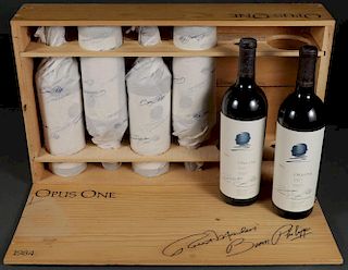 A CASE OF OPUS ONE RED WINE, VINTAGE 1984