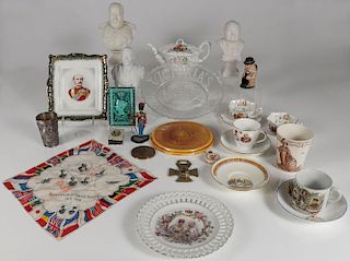 A GROUP OF MOSTLY BRITISH MONARCHY WARE