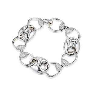 Gucci Horsebit Diamond Bracelet