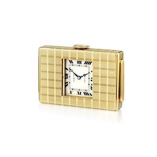 Cartier "Guillotine" Travel Clock by European Watch & Clock Co.