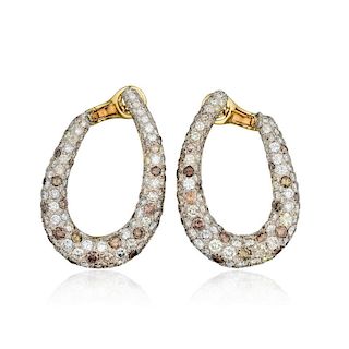 Diamond and Colored Diamond Earrings