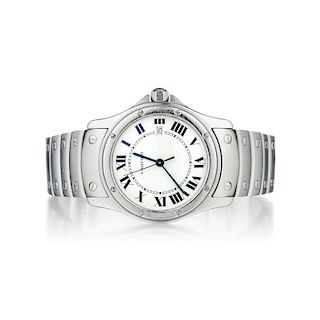 Cartier Santos Ronde Ladies Stainless Steel Watch ref. 15611