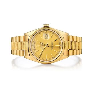 Rolex Gold Oyster Perpetual Day-Date Gentleman's Watch ref. 18078