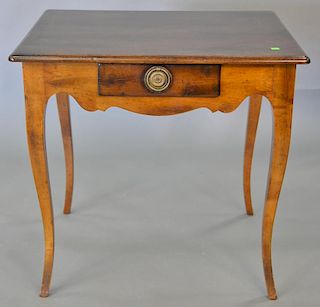 Louis XV style table with drawer. ht. 28 in., top: 26" x 30"   Provenance: The Estate of Thomas F Hodgman of Fairfield, Conne
