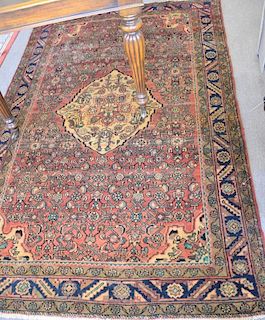 Oriental throw rug, 5' x 7'7".