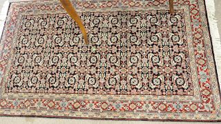 Two piece lot to include Bidjar Oriental throw rug, 4' x 6' and an Oriental throw rug, 4' x 6'.