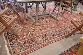 Heriz Oriental carpet, 7'8" x 10'3".