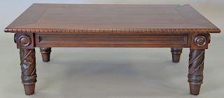 Ralph Lauren contemporary mahogany coffee table. ht. 18 in., top: 33" x 50"