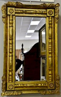 Two Federal mirrors, 38 1/2" x 25 1/2" and 42" x 24 1/2" (frames as is).  Provenance: From the Estate of Faith K. Tiberio of 