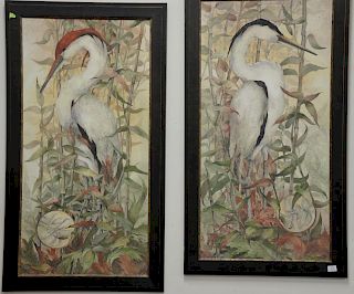 Three large framed pieces including a pair of Beki Killorin Giclee prints "Dawning Presence" and "Morning Stillness" (sight s