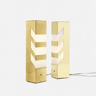 Modern, table lamps, pair