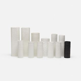 Cuno Fischer, collection of twelve vases
