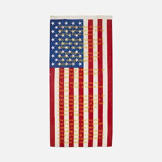 Attila Richard Lukacs, American Flag