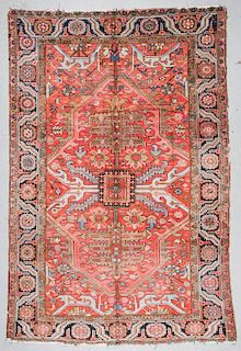 Antique Heriz Rug, Persia: 7'11'' x 12'