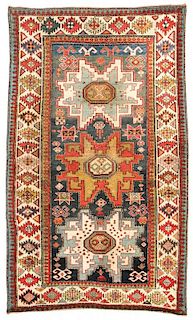 Antique Lesghi Rug, Caucasus: 3'5'' x 5'8''