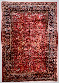 Fine Antique Kashan Rug, Persia: 8'6'' x 12'2''