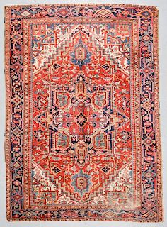 Antique Heriz Rug, Persia: 7'10'' x 11'