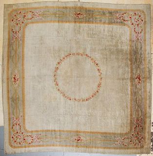 Antique Palace-Size Savonnerie Carpet, Spain: 17'4'' x 17'10''