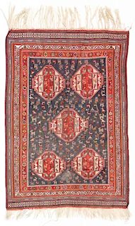 Vintage Sumak Rug, Persia: 3'8'' x 5'4''
