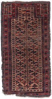 Antique Beluch Rug, Afghanistan: 3'1'' x 6'