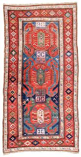 Antique Kazak Rug, Caucasus: 4'2'' x 8'