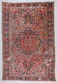 Antique Heriz Rug, Persia: 7'11'' x 11'6''
