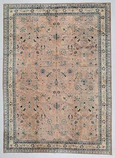 Antique Austrian Savonnerie Carpet: 9'7'' x 13'3''