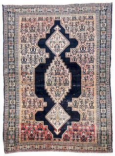 Antique Senneh Rug, Persia: 3'6'' x 4'9''