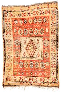 Antique Moroccan Rug: 4'3'' x 6'4''