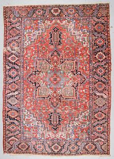 Antique Heriz Rug, Persia: 8'1'' x 11'4''
