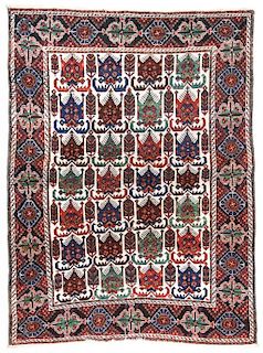 Semi-Antique Afshar Rug, Persia: 3'10'' x 5'1''
