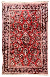 Semi-Antique Sarouk Rug, Persia: 4'4'' x 6'5''