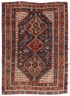 Antique Afshar Rug, Persia: 4'10'' x 6'9''