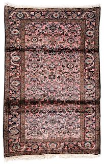 Antique Sarouk Rug, Persia: 4'2'' x 6'5''